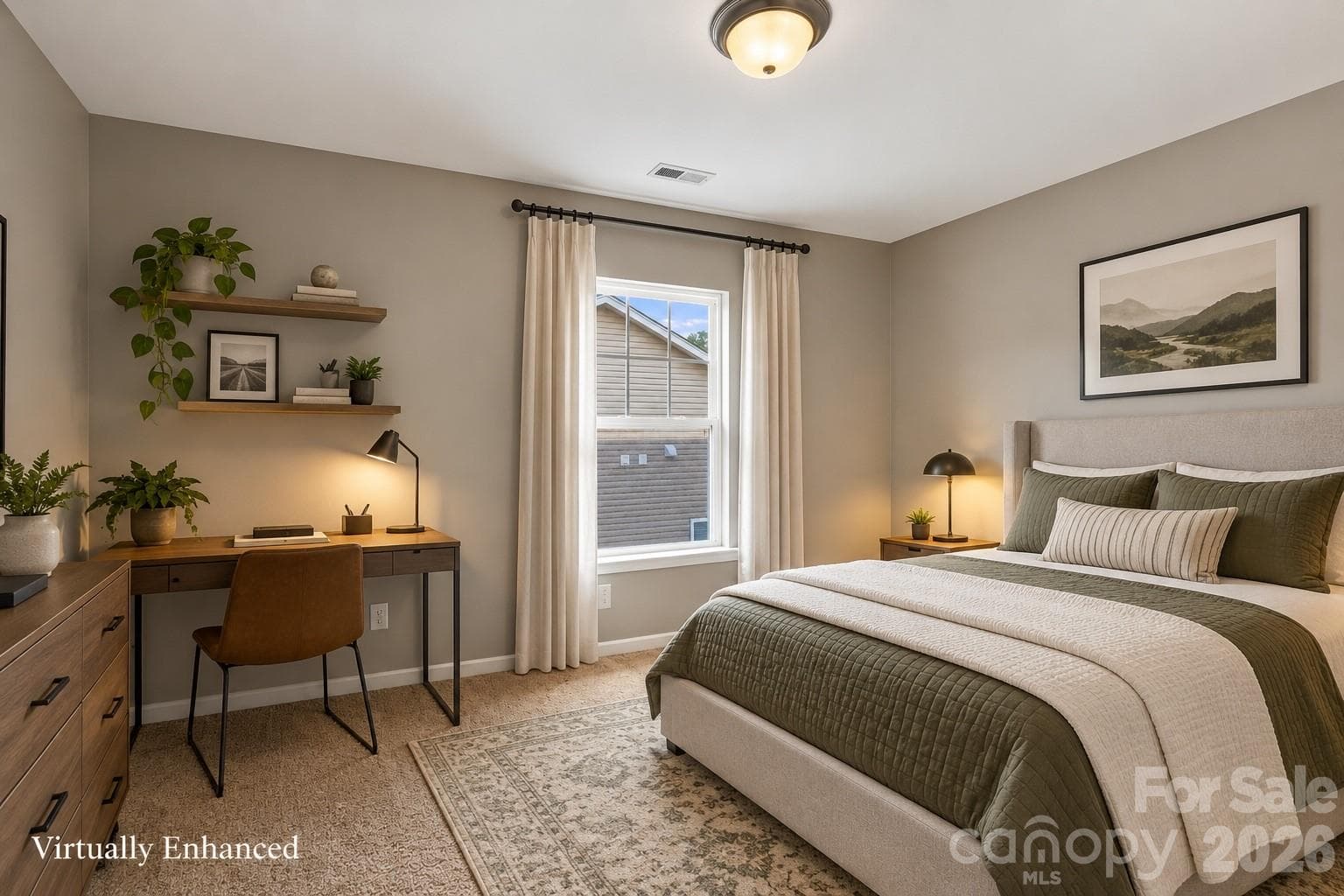 Virtually enhanced bedroom 3 - 14902 Brotherly Lane, Charlotte
