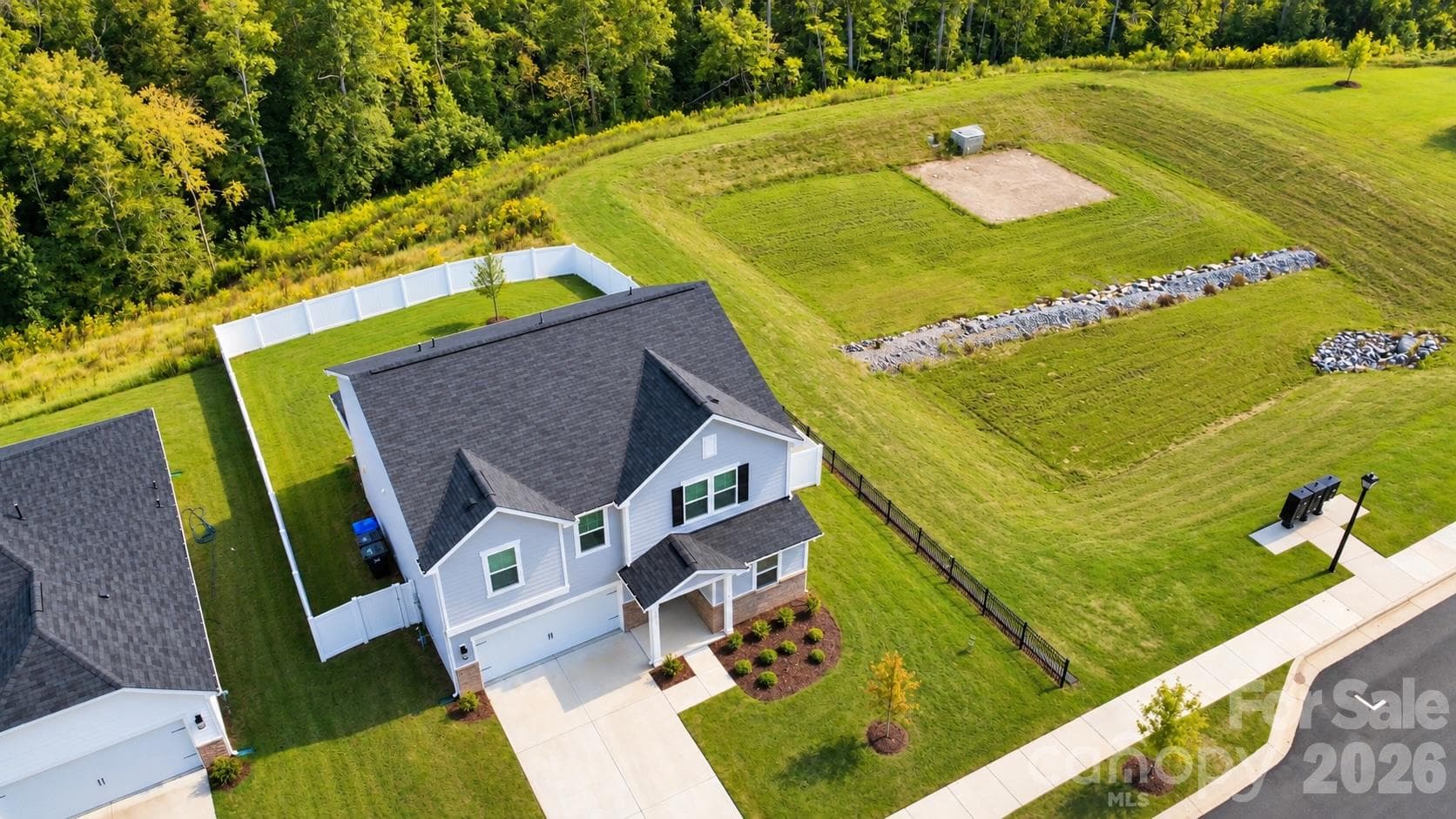 Private Lot, backs to woods - 12133 Rowan Hill Drive, Huntersville