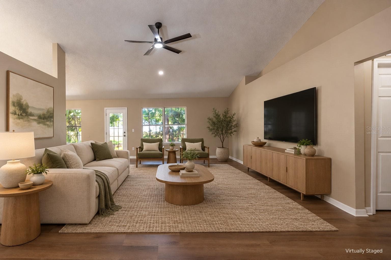 Virtually Staged - Family Room - 71 RANDOLPH DR, PALM COAST