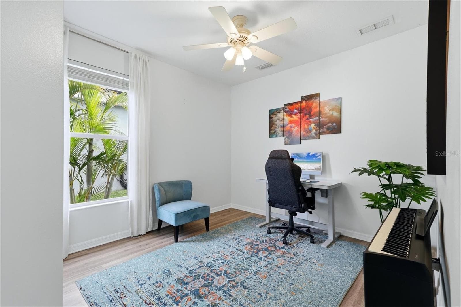 Office or Den with French doors from foyer - 5847 LEXINGTON DR, PARRISH