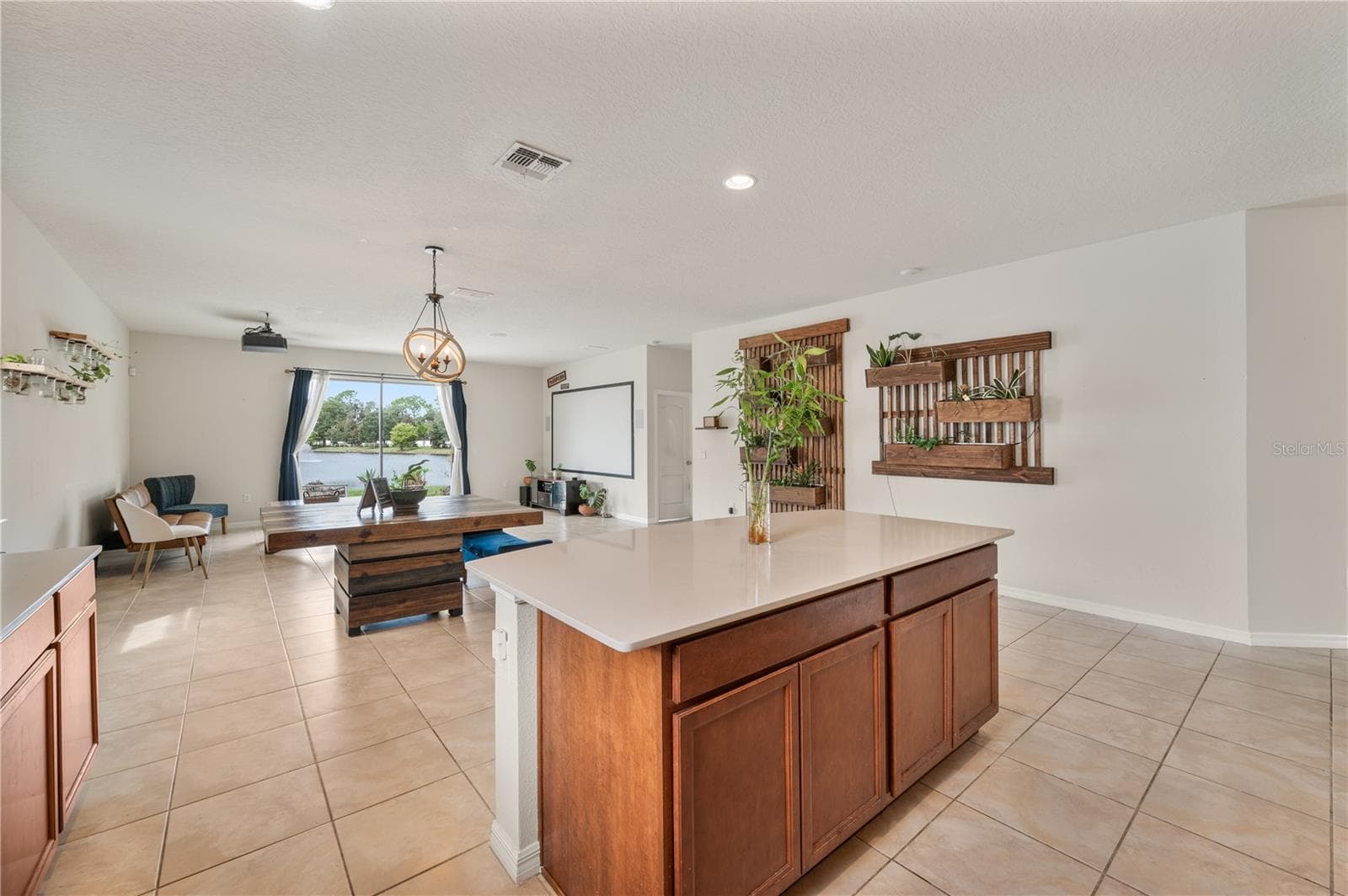 Open Floor Plan / Kitchen / Dining Room / Living Room - 8751 RINDGE RD, POLK CITY