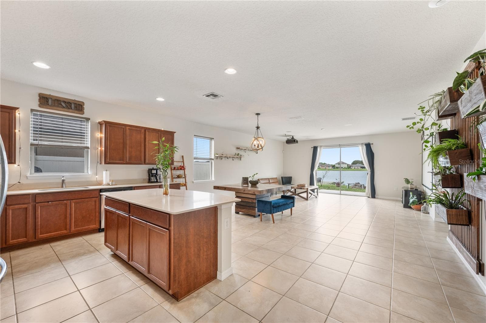 Open Floor Plan / Kitchen / Dining Room / Living Room - 8751 RINDGE RD, POLK CITY