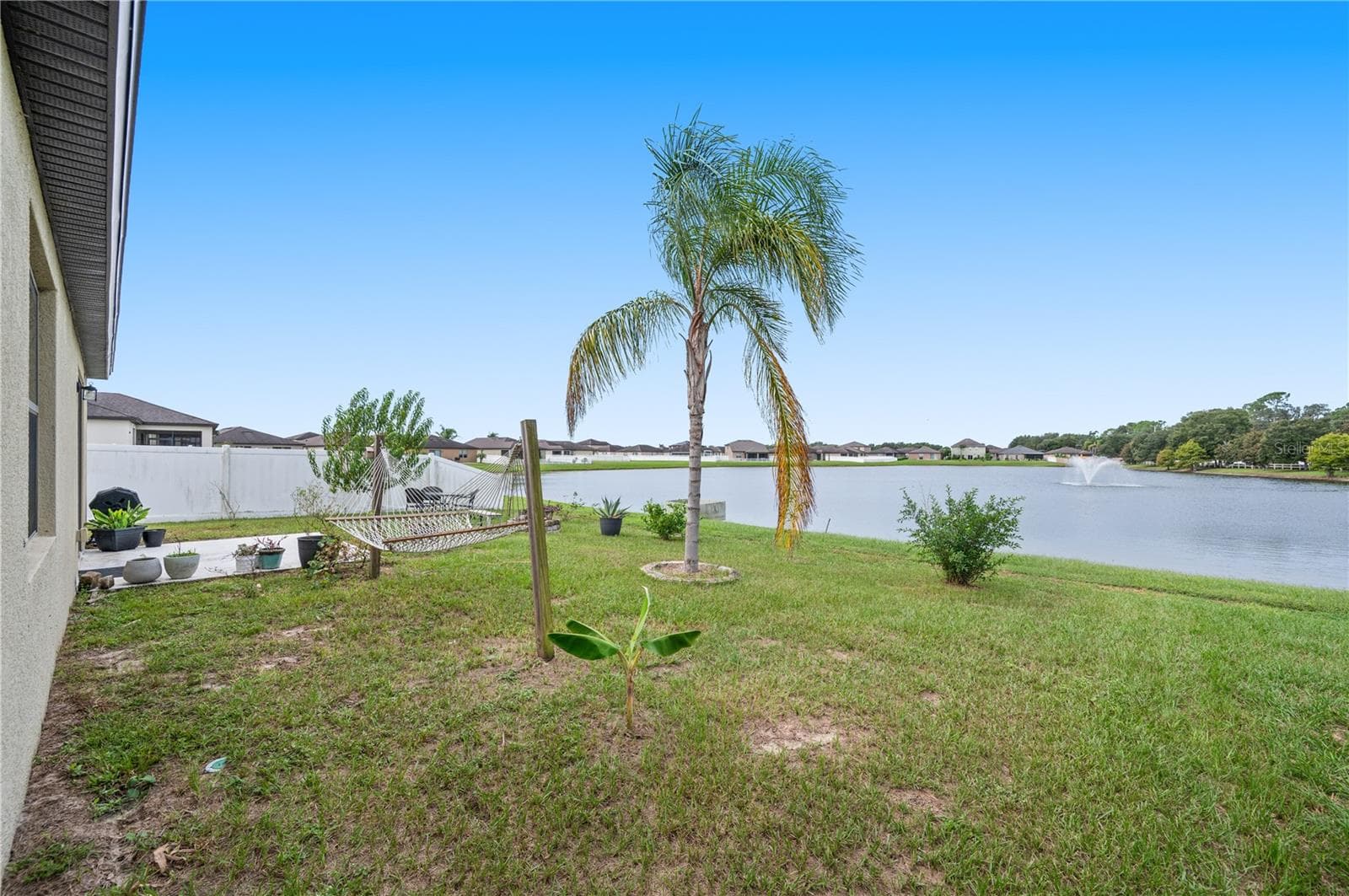 Backyard Pond View - 8751 RINDGE RD, POLK CITY