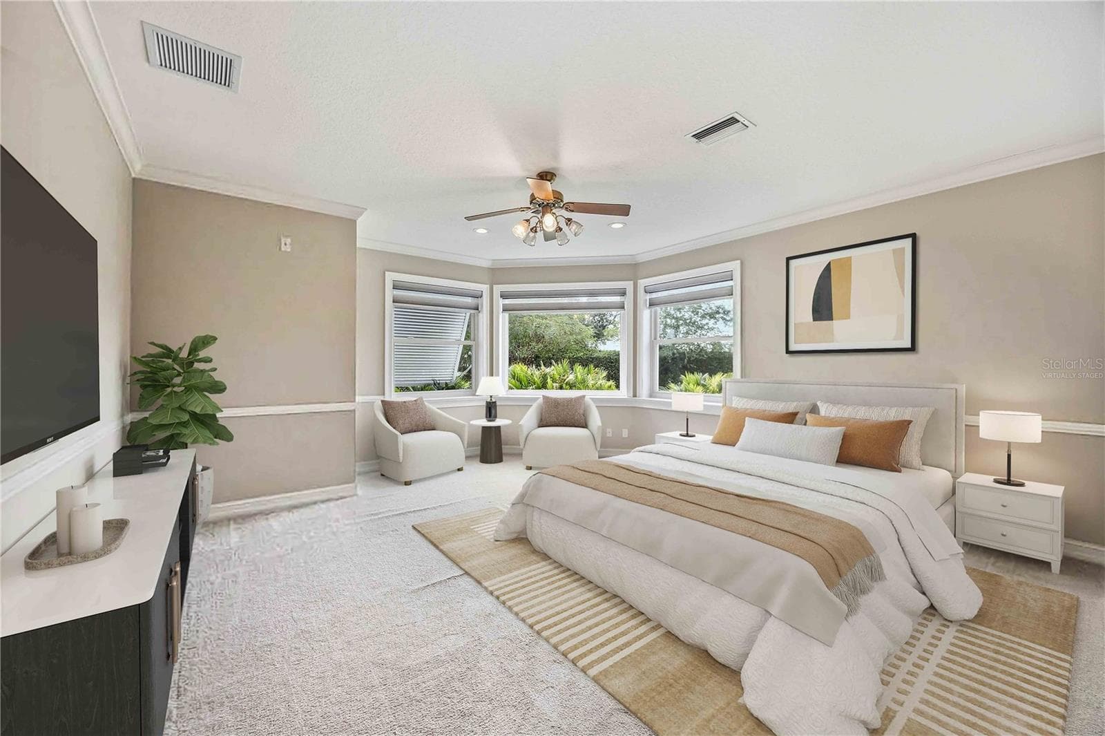 Virtually staged bedroom 3 - 8543 SW AVIARY RD, ARCADIA