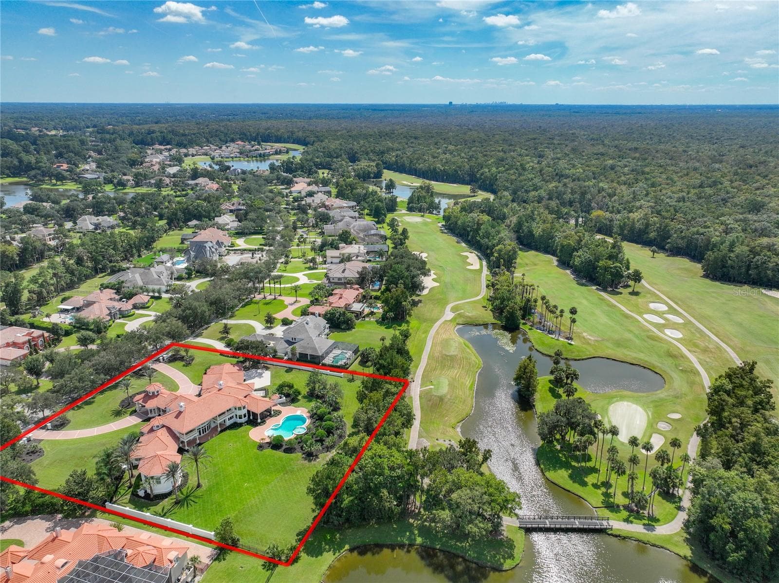 NOT A SURVEY: approximate boundary for discussion purposes only. - 2405 ALAQUA DR, LONGWOOD