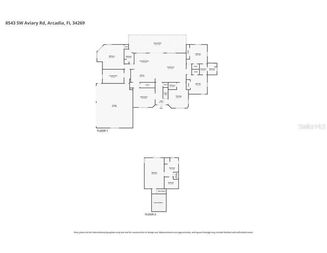Floor plan - 8543 SW AVIARY RD, ARCADIA