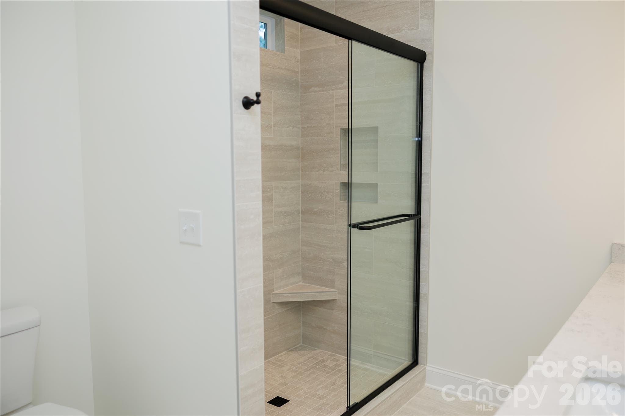 Primary Bath - Tile Shower - 107 Abbington Lane, Shelby
