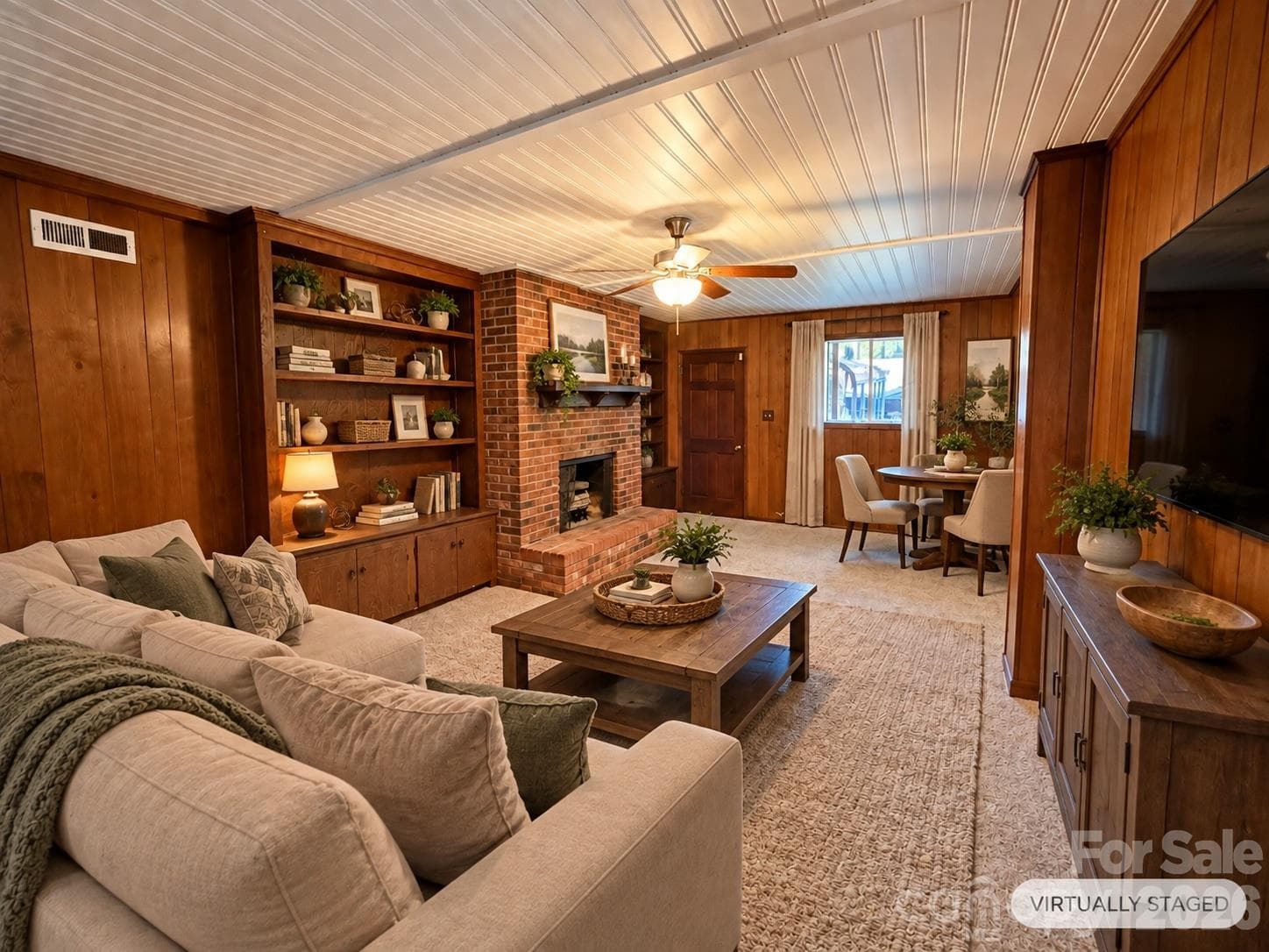 basement den, perfect for rental space, MIL suite, work from home space, etc - 92 Greenwood Acres Drive, Mills River