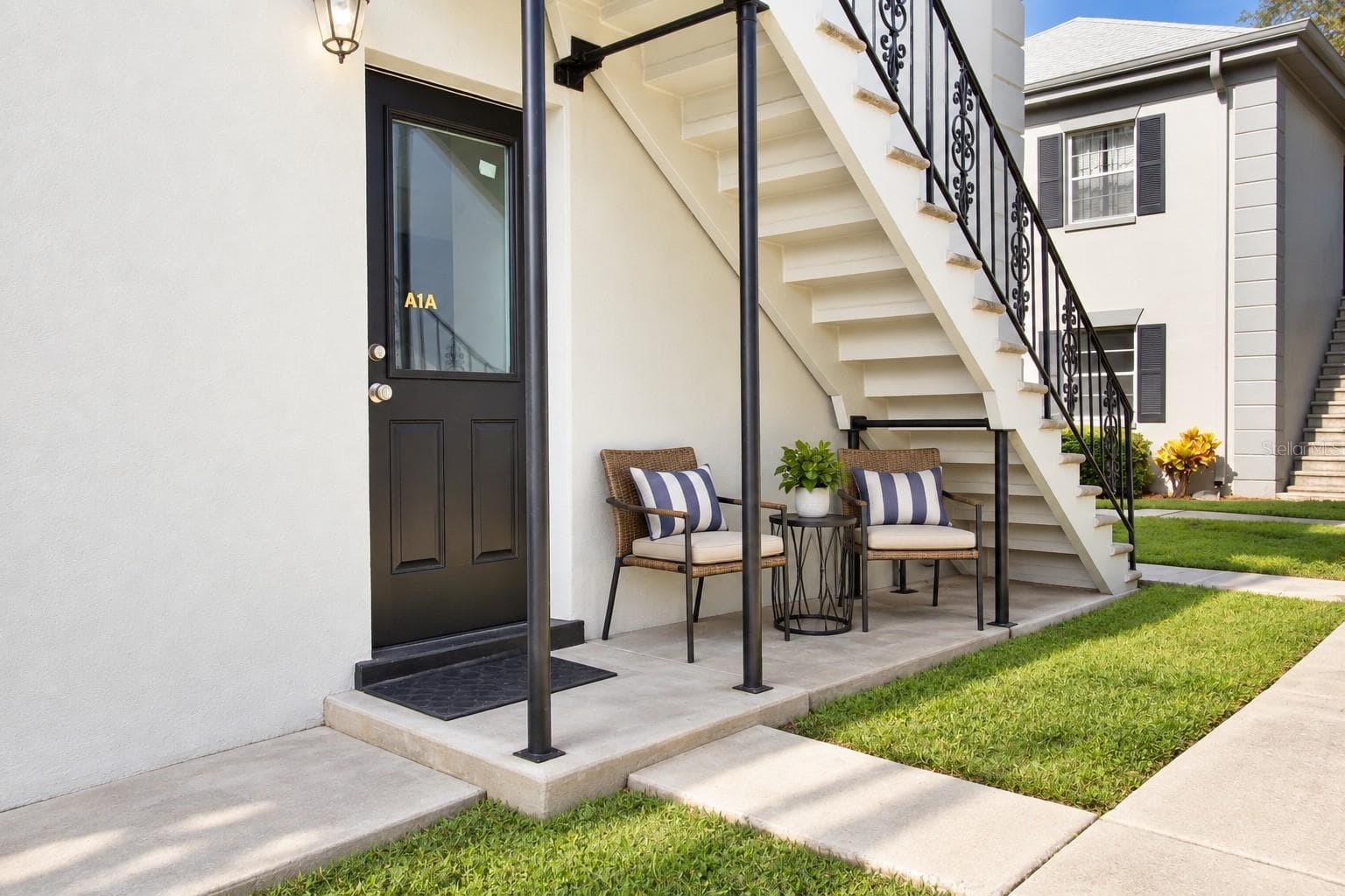 Virtualy Staged - back entrance - 6940 A SUNSET DR S #1A, SOUTH PASADENA