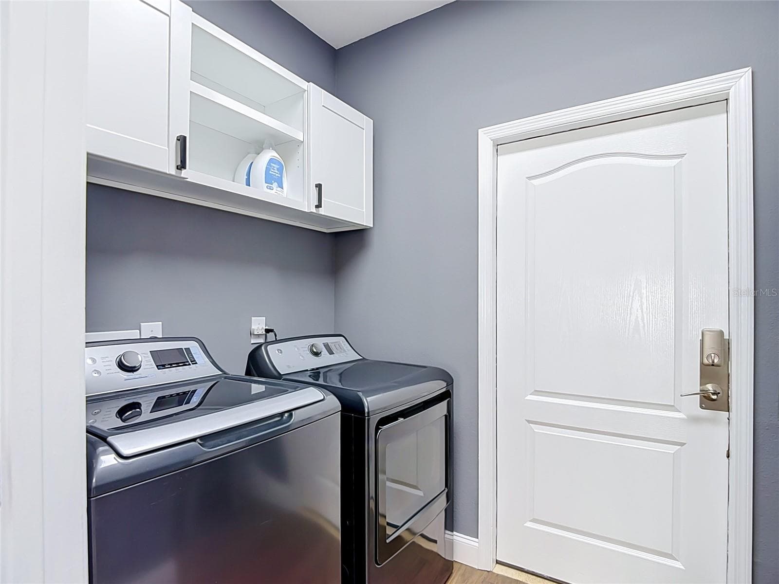 Inside Laundry Room with utility sink (not shown in picture) with access to kitchen and garage - 18316 CYPRESS HAVEN DR, TAMPA
