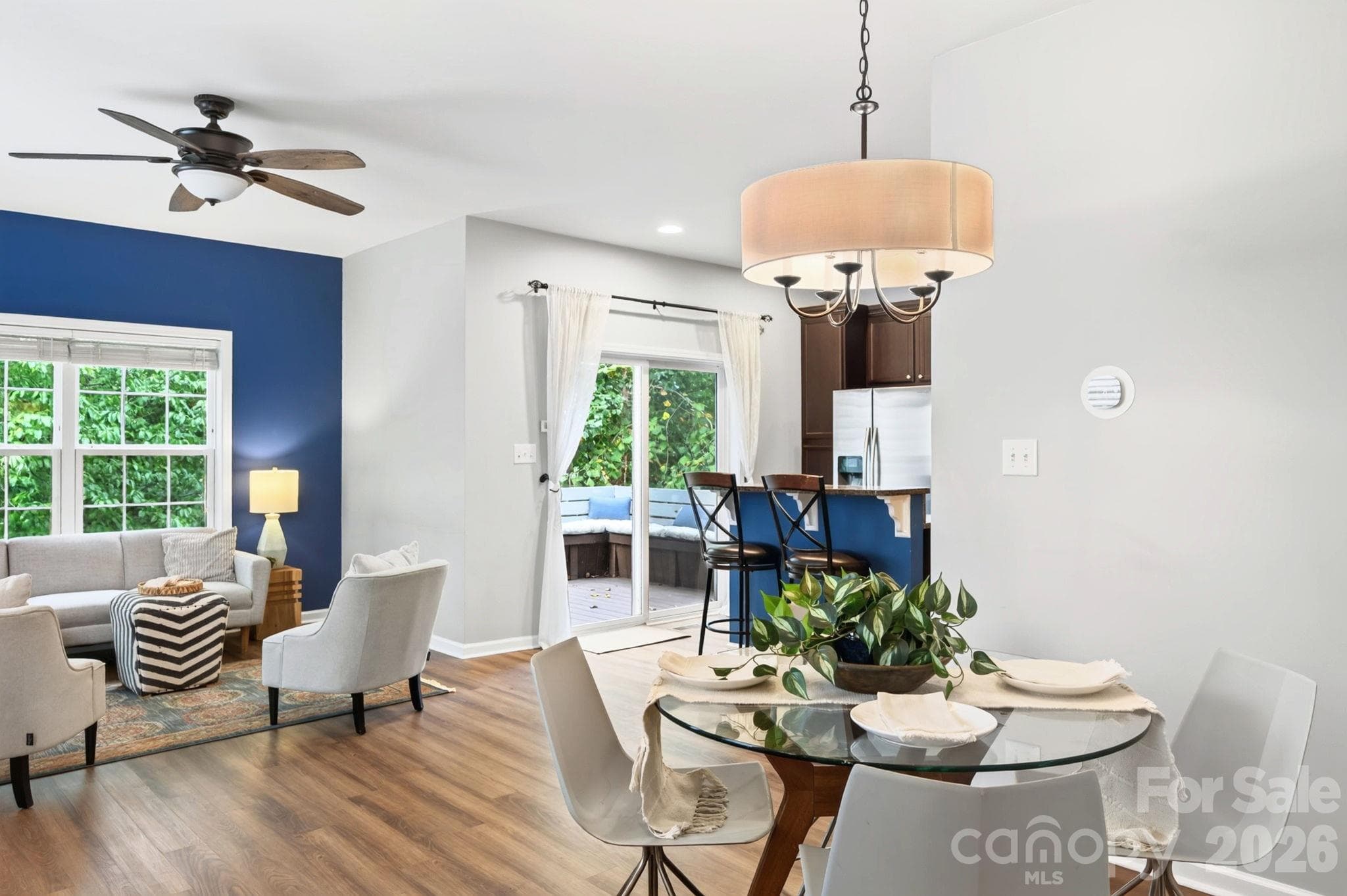 Dining Open to Living and Kitchen - 62 Kirby Road, Asheville