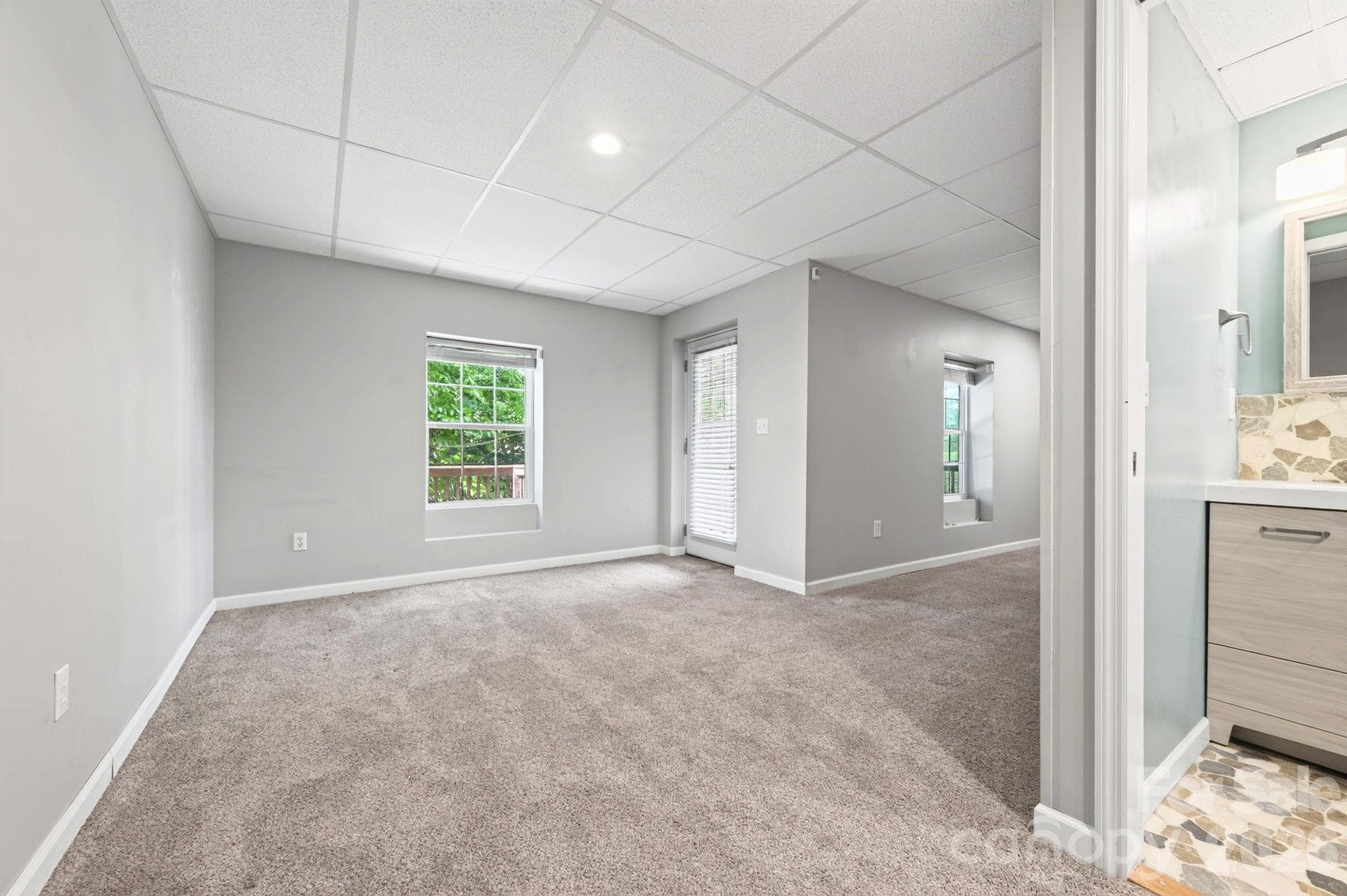 Recreation Room in basement - 62 Kirby Road, Asheville