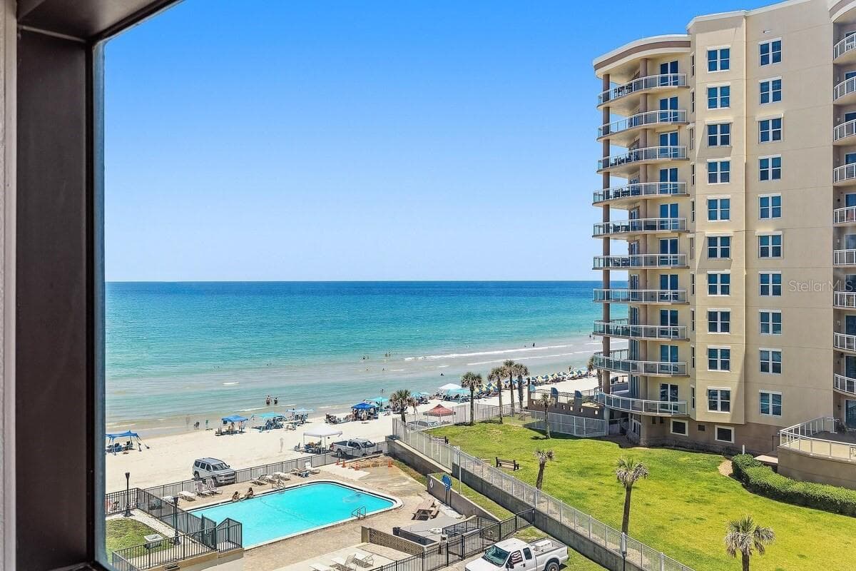 *#605 - View from interior window - 1909 S ATLANTIC AVE #605, DAYTONA BEACH