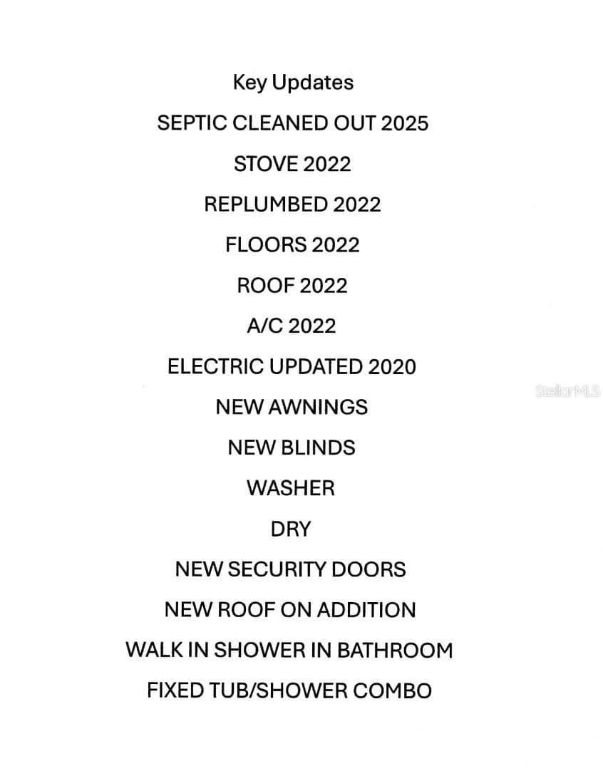 updates to home - 39032 OLA AVE, ZEPHYRHILLS