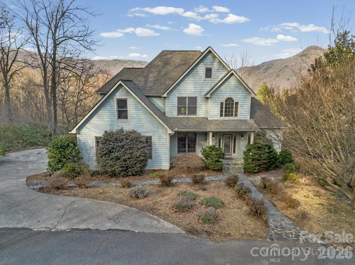 Tree virtually removed to show off the house - Lake Lure