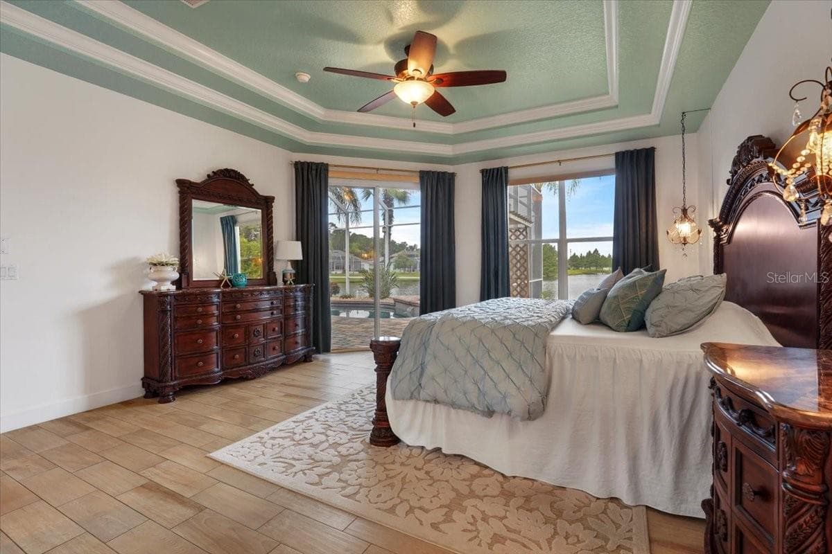 Primary Bedroom/Waterview - 6627 MERRYVALE LN, PORT ORANGE