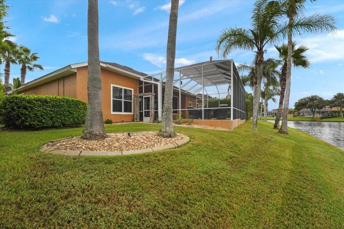 Back/side yard view - 6627 MERRYVALE LN, PORT ORANGE