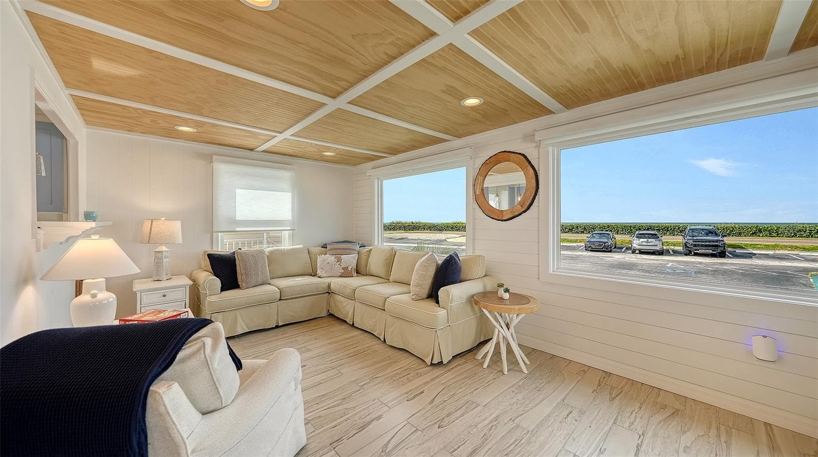 Living room with views of the Gulf/beach - 3710 GULF OF MEXICO DR #A3, LONGBOAT KEY