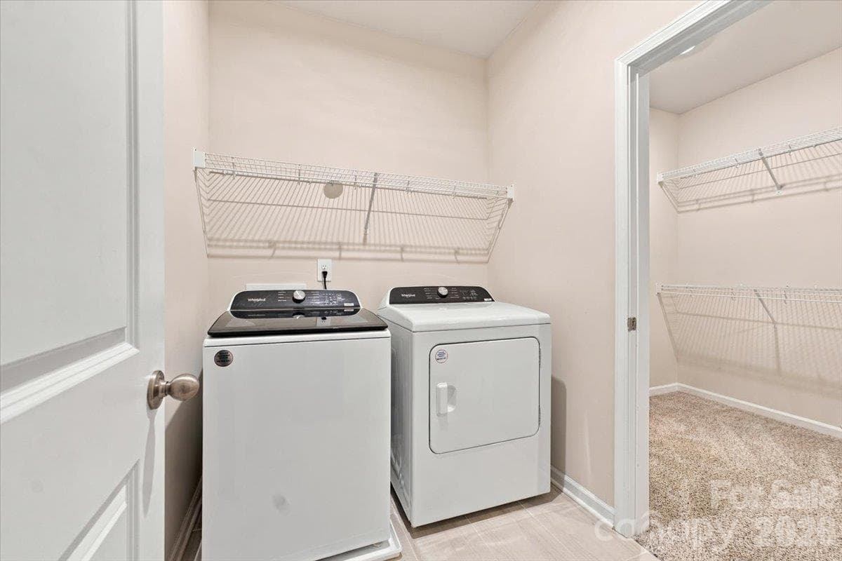 Laundry room with hall access- and direct access to Primary bed closet! - 151 Bird Dog Drive, Mooresville