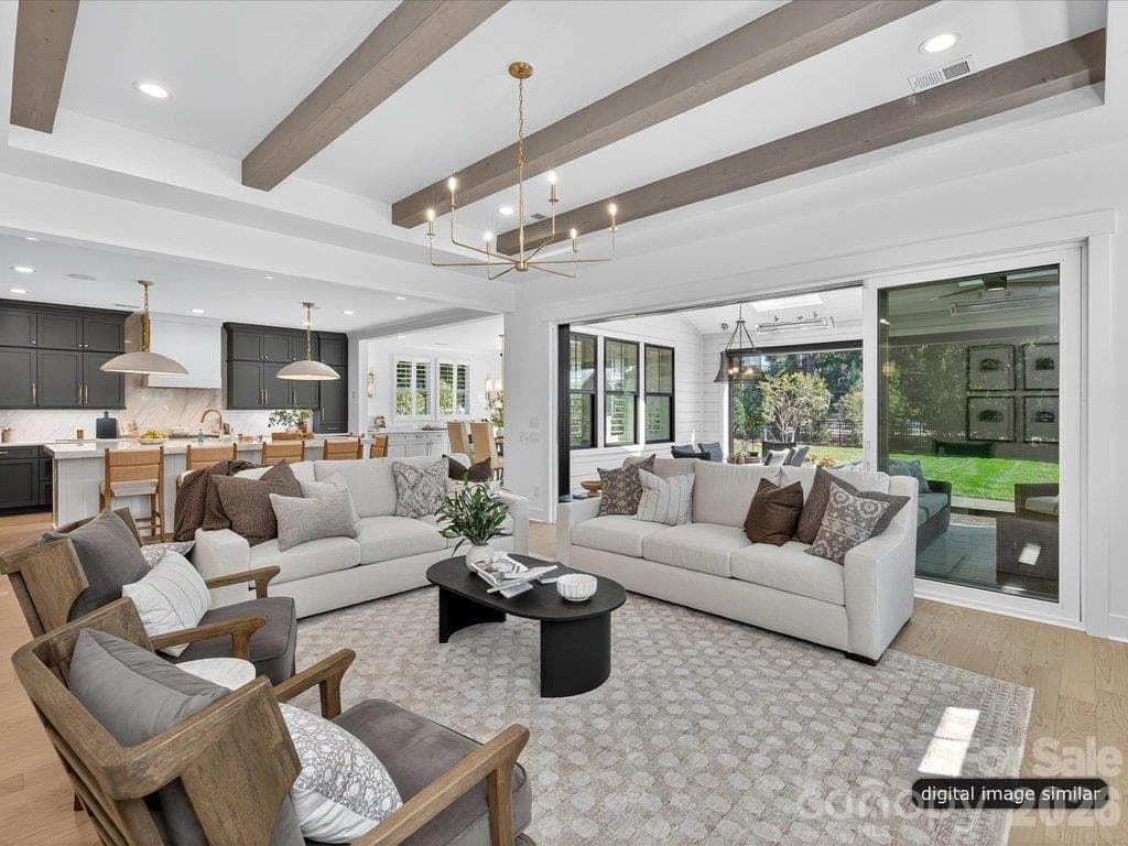 Great Room Continued - 305 Weddington Grove Lane, Weddington