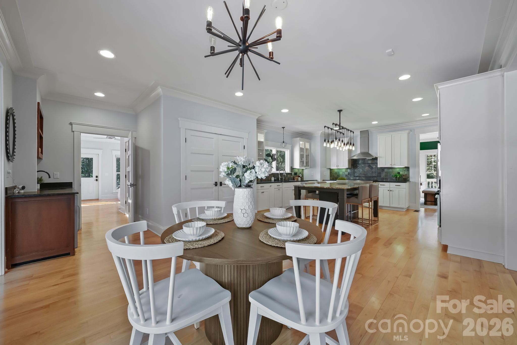 Breakfast nook allows for additional seating - 268 Milford Circle, Mooresville