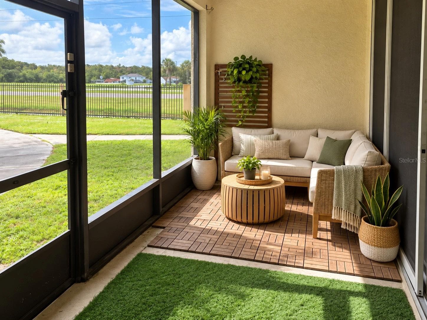 Lanai virtual staging - 4996 TOWN TER N, KISSIMMEE