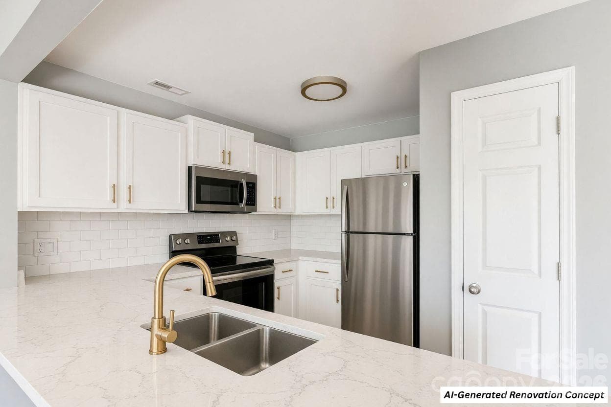 Kitchen (AI-Generated Concept) - 766 Marsh Road, Charlotte