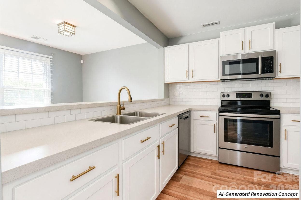Kitchen (AI-Generated Concept) - 766 Marsh Road, Charlotte