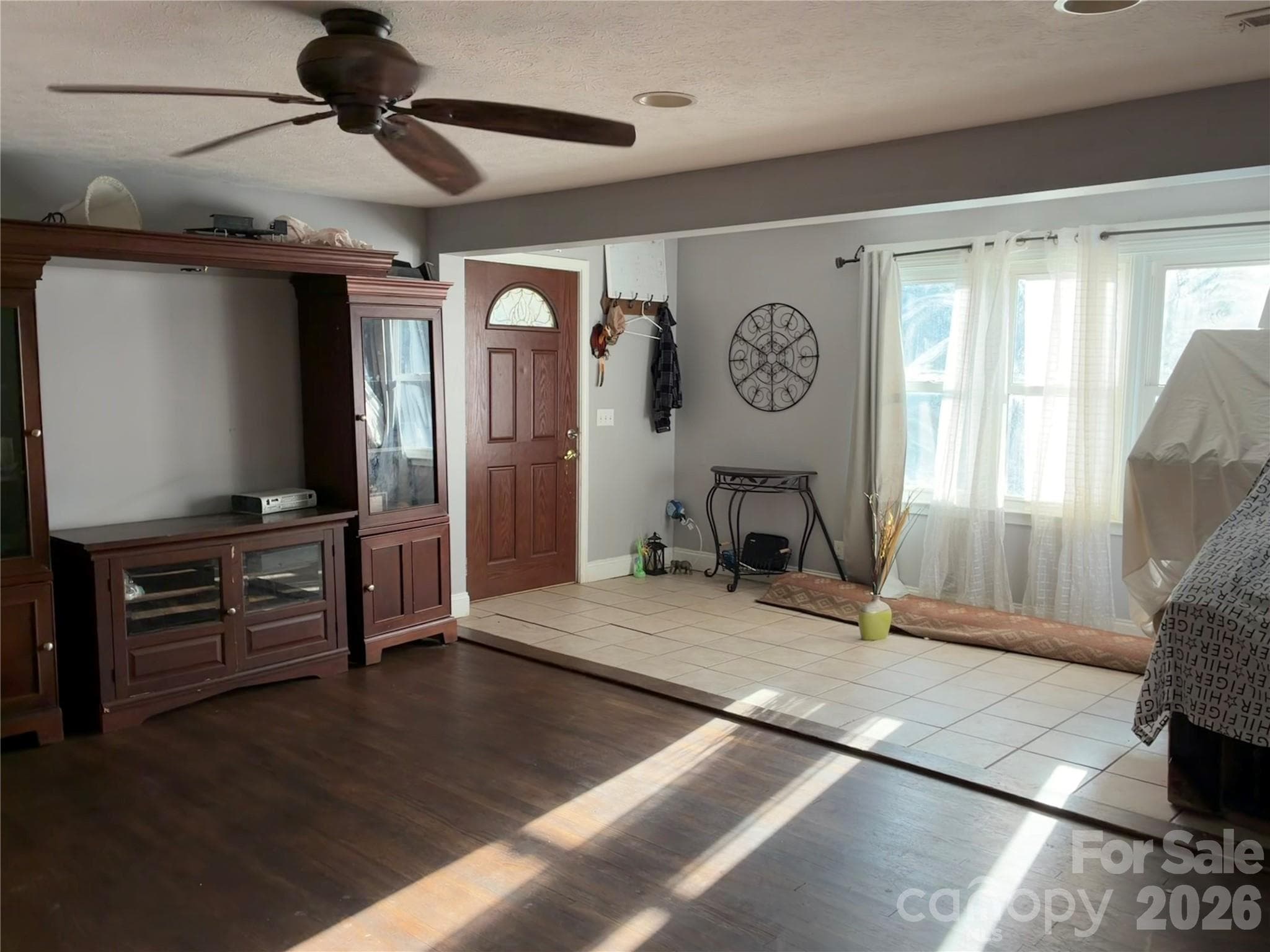 Open space living room. - 203 Regan Street, East Flat Rock