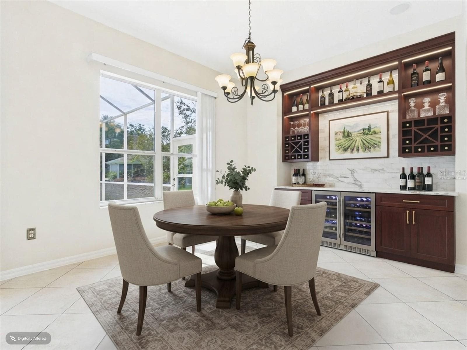 Dining Room - Virtually Staged - 1802 ESTAFANA WAY, THE VILLAGES