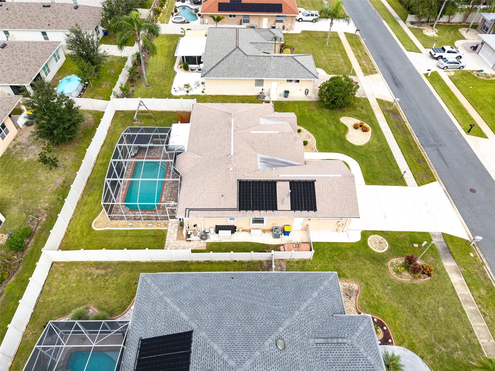 Solar panels for pool - 122 SAN REMO DR, EDGEWATER