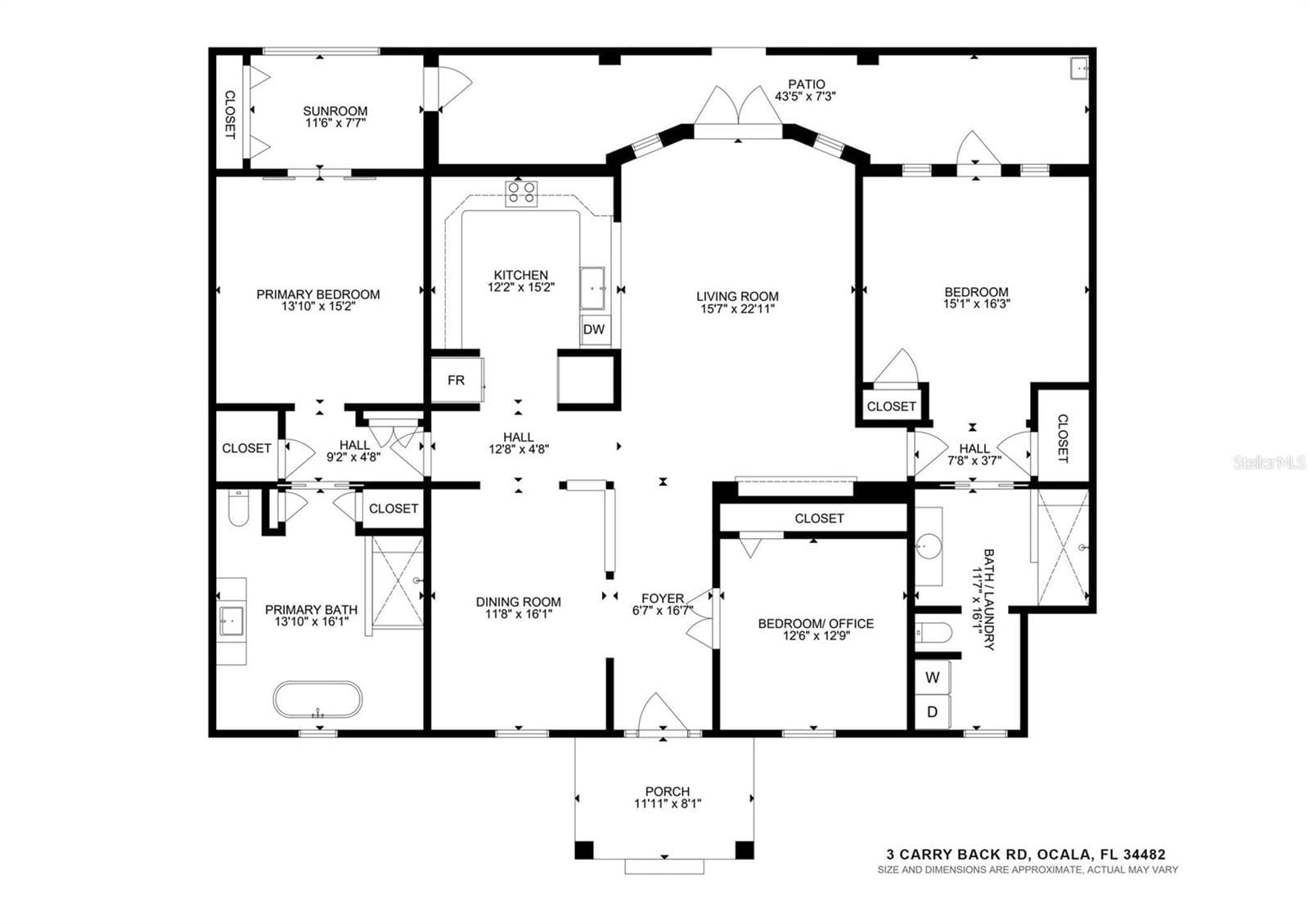 Single Family Residence at 3 CARRY BACK RD, OCALA, photo 8 of 85