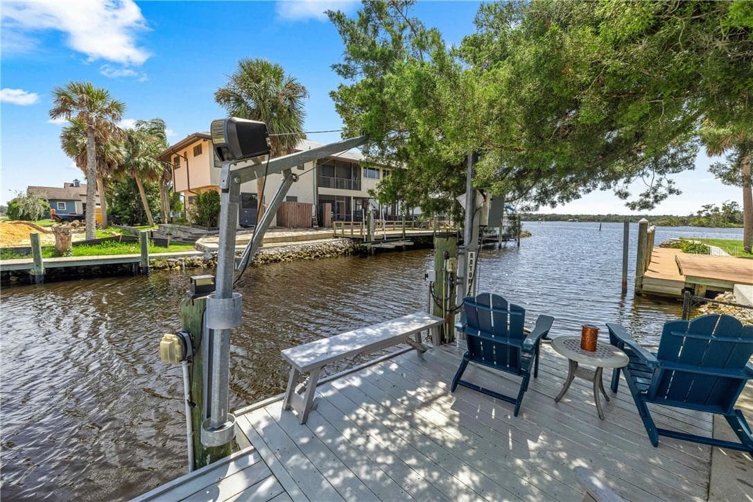Sit on the dock or in the house and look at this amazing river view! - 12014 W Dolphin CT, HOMOSASSA FL 34448