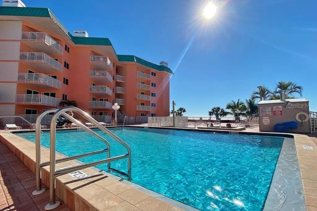 UNOBSTRUCTED VIEWS OF THE BEACH FROM THE SECOND FLOOR POOL DECK. - 18400 GULF BLVD #1208, INDIAN SHORES
