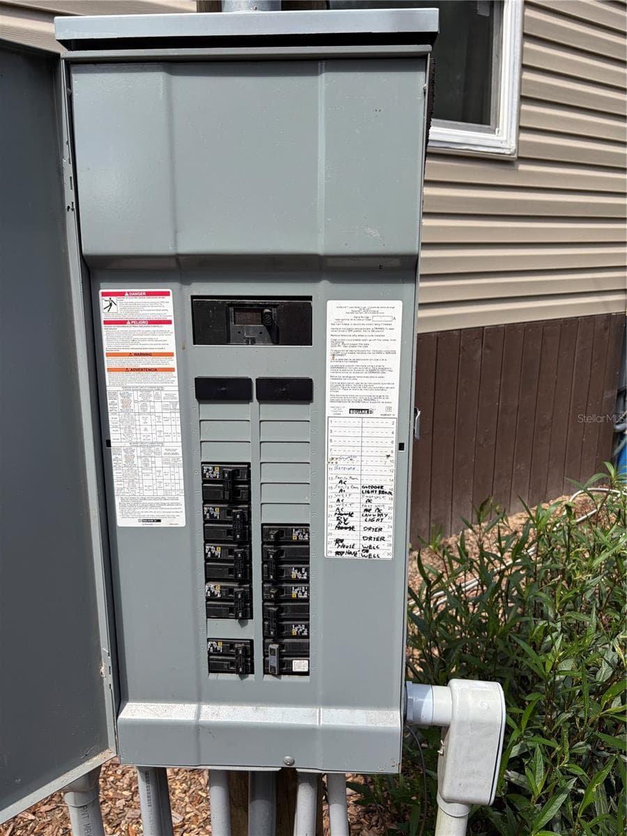 outside 200 amp electric panel - 6401 SUNNYSIDE RANCH RD, BROOKSVILLE