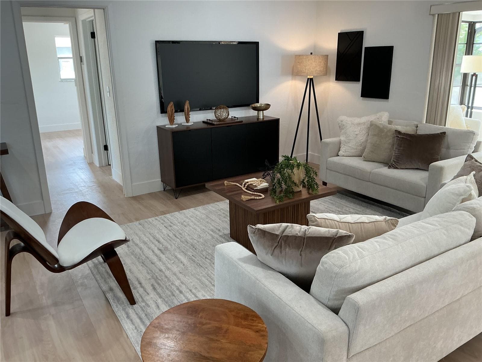 Cozy family room area of the great room - 5901 25TH ST S, ST PETERSBURG