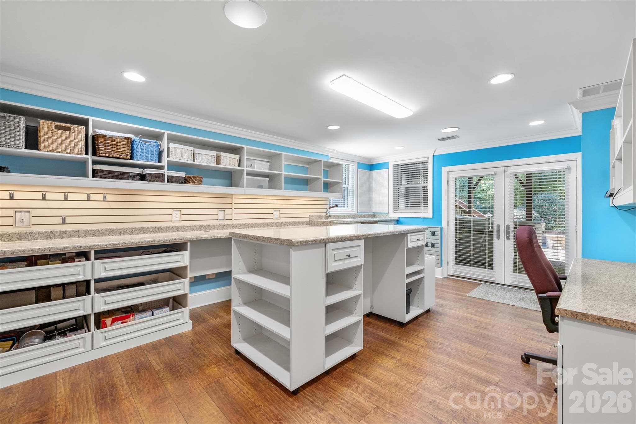Craft room in basement - 2042 Maynard Road, Charlotte