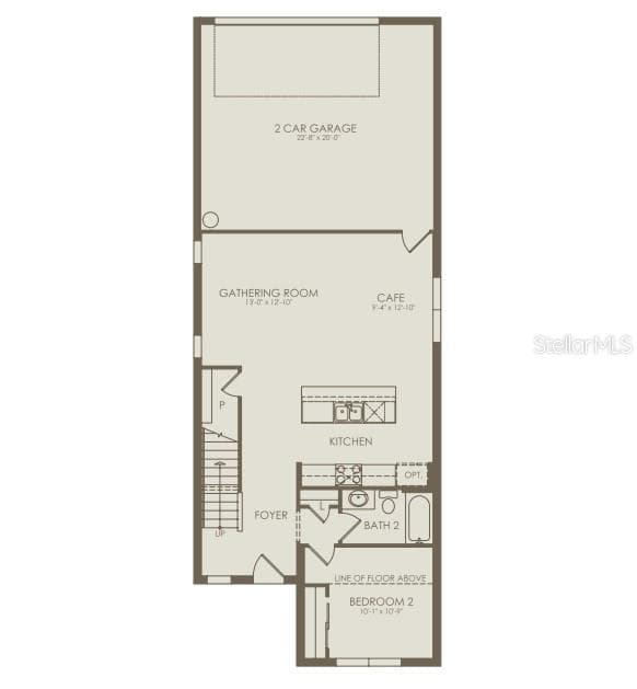Floor Plan - Floor One - 10374 CRESSIDA ALY, ORLANDO