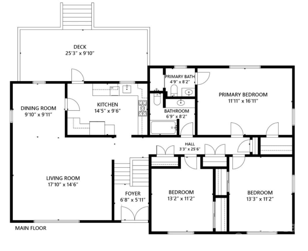 Main Floor plan - Asheville