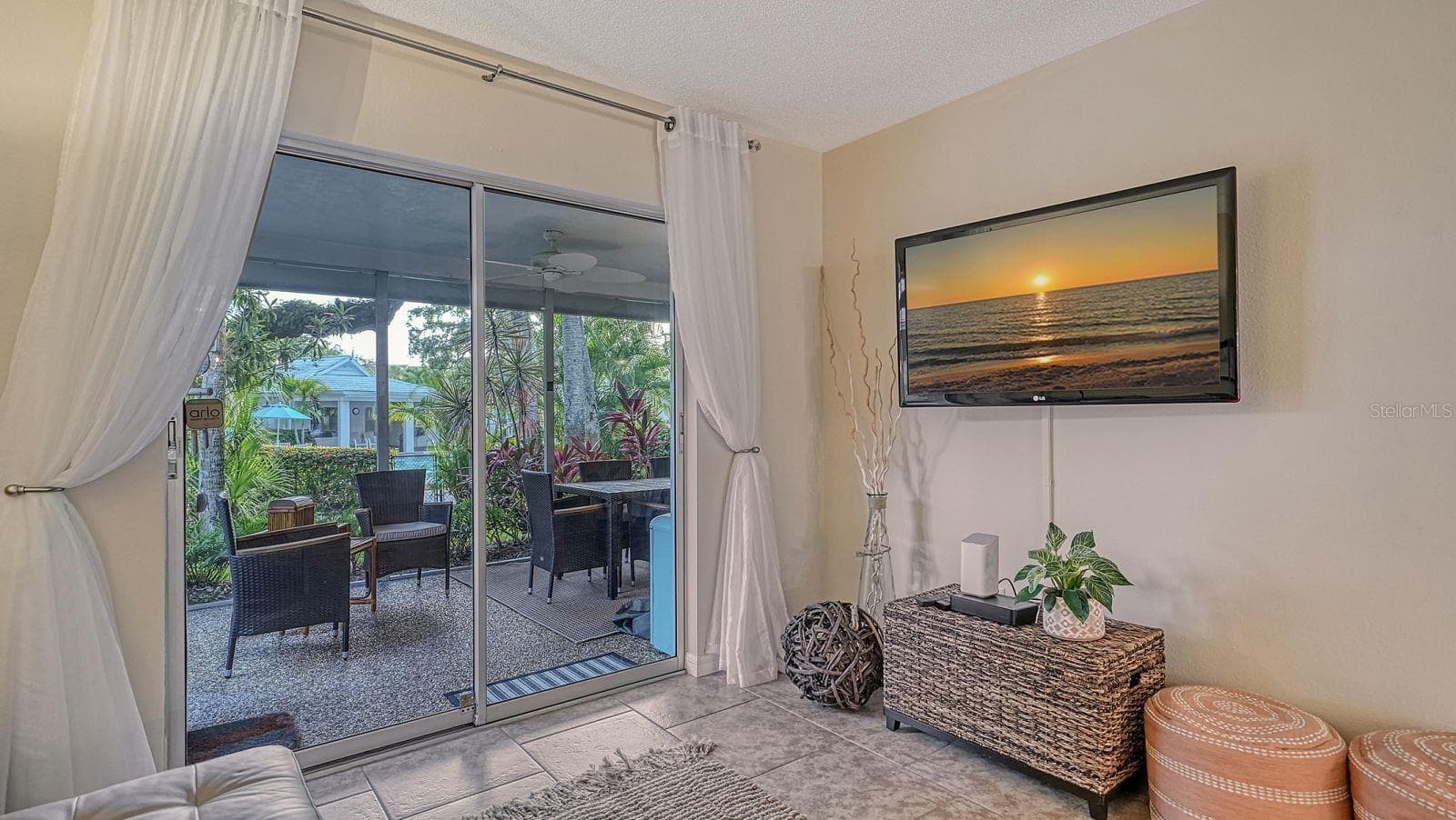 Glass Sliders Leading to Lanai - 1229 MOONMIST CIR #P6, SARASOTA