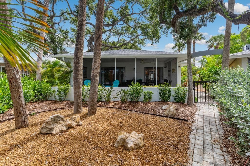 Rear View of Private Path from Pool to Your Villa - 1229 MOONMIST CIR #P6, SARASOTA