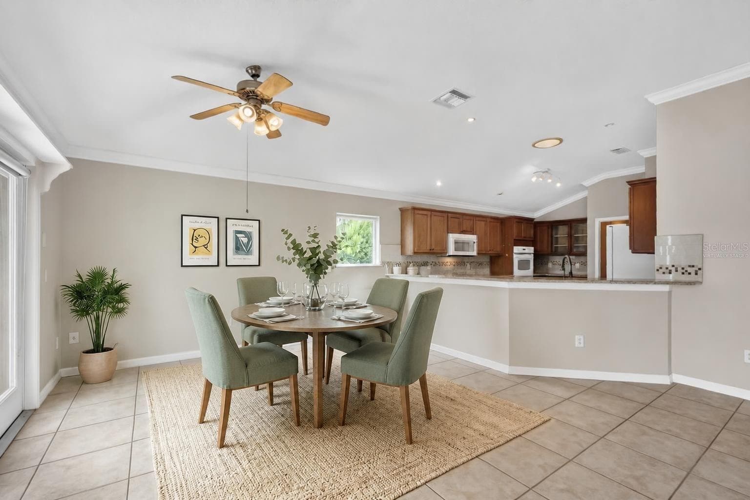 Kitchen and Dinette-Virtually Staged - 2334 AMBLER CIR, THE VILLAGES