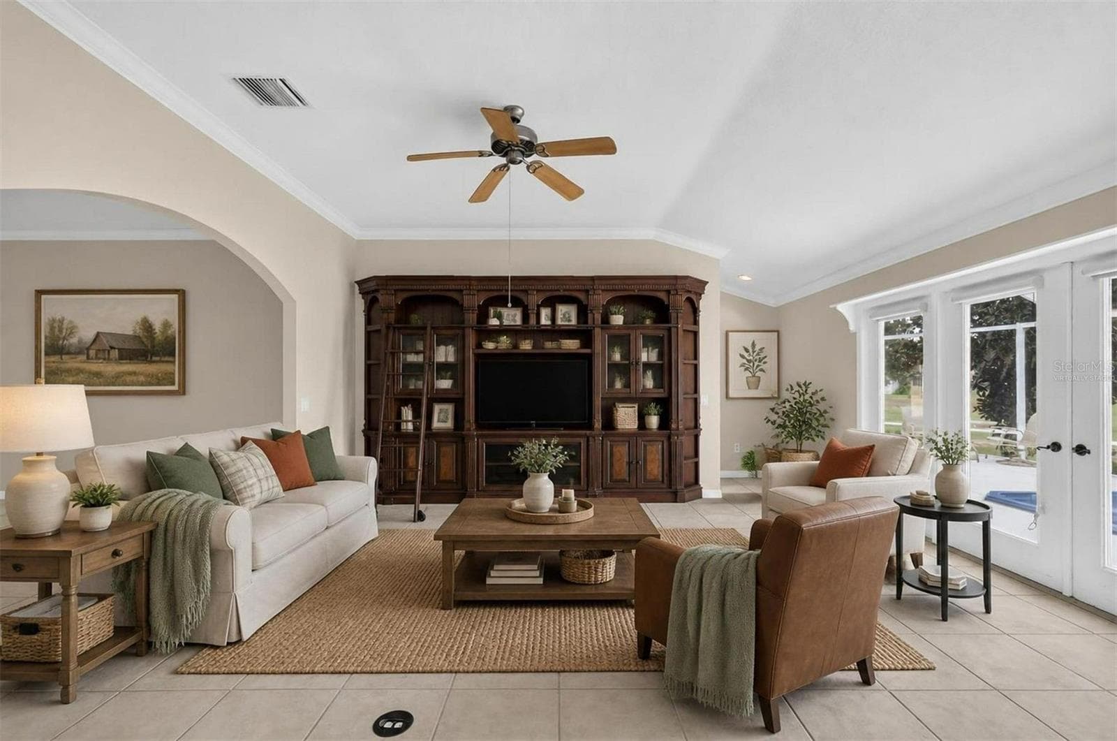 Living Room-Virtually Staged - 2334 AMBLER CIR, THE VILLAGES