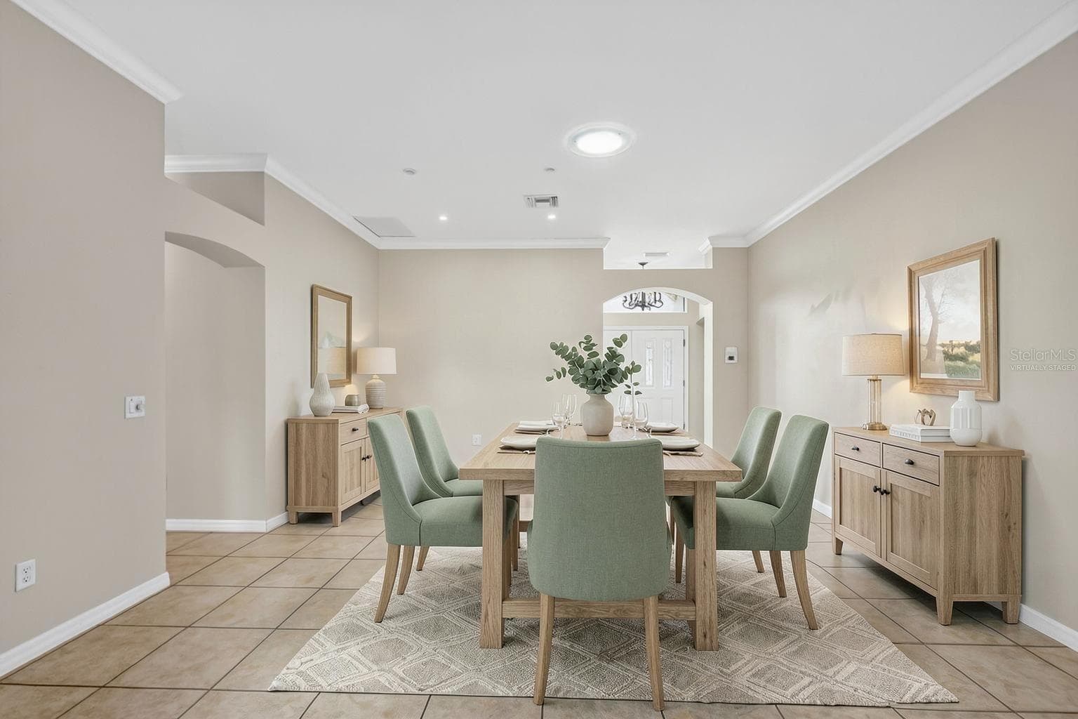 Dining Room-Virtually Staged - 2334 AMBLER CIR, THE VILLAGES