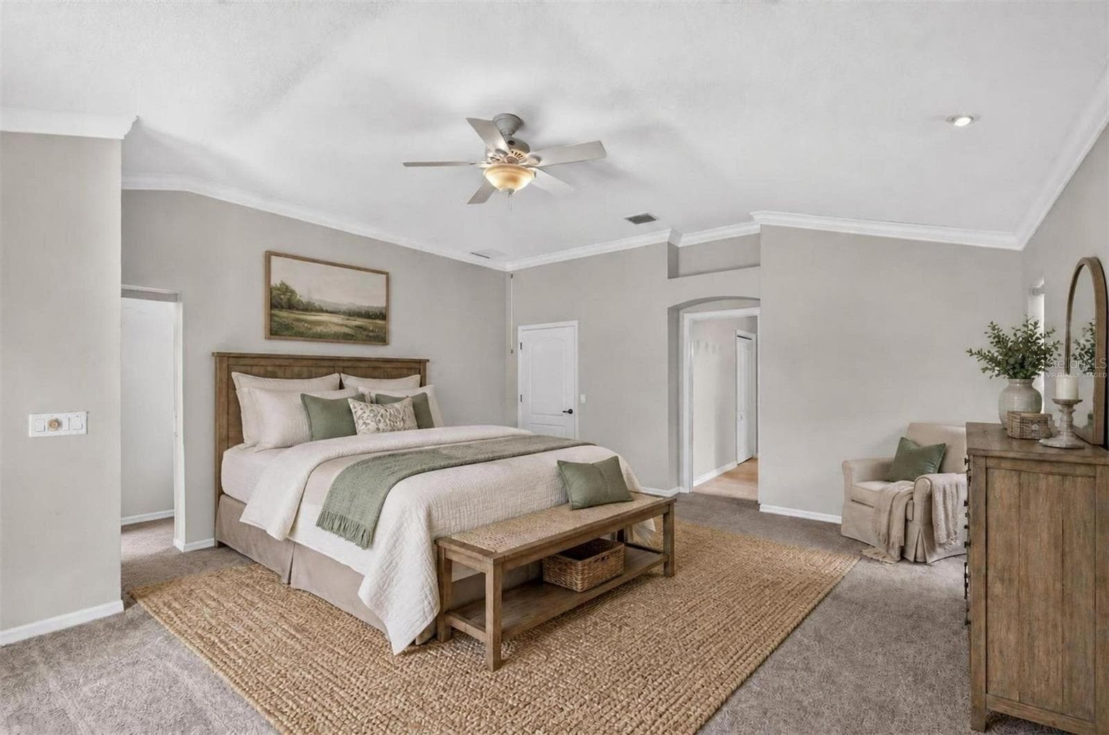 Primary Bedroom-Virtually Staged - 2334 AMBLER CIR, THE VILLAGES