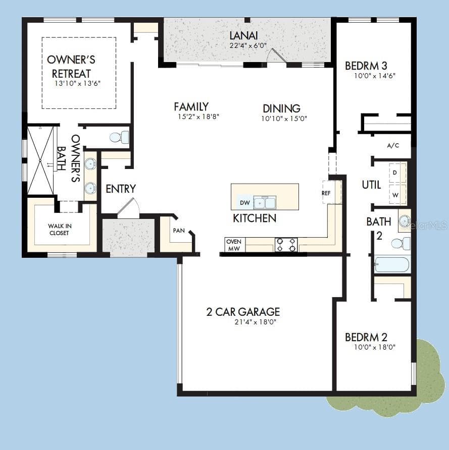Floor Plan - 5231 COLONY VISTA DR, APOLLO BEACH