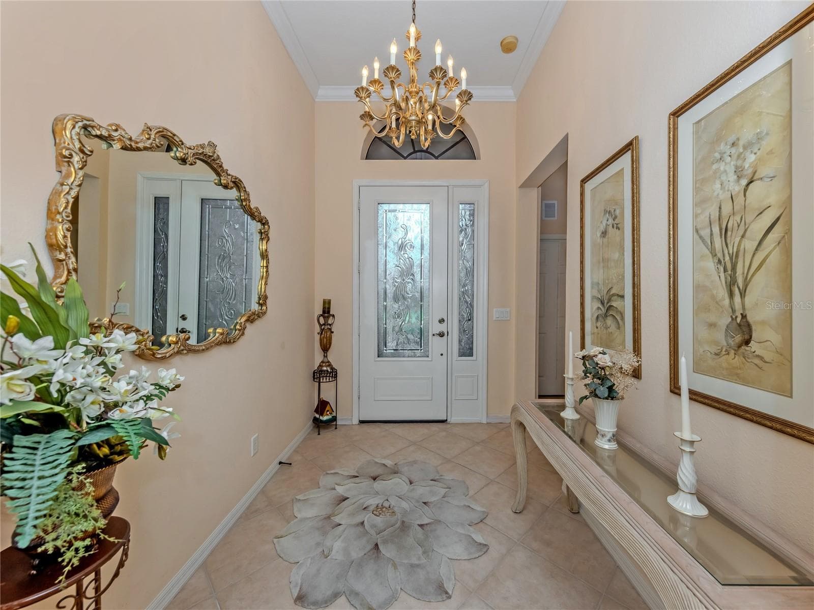 Grand Foyer w/Crown Molding - 20684 CAPELLO DR, VENICE