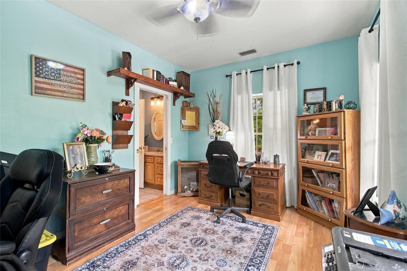 Reverse view of downstairs guest bedroom. - 3850 GRANADA DR, INDIAN LAKE ESTATES
