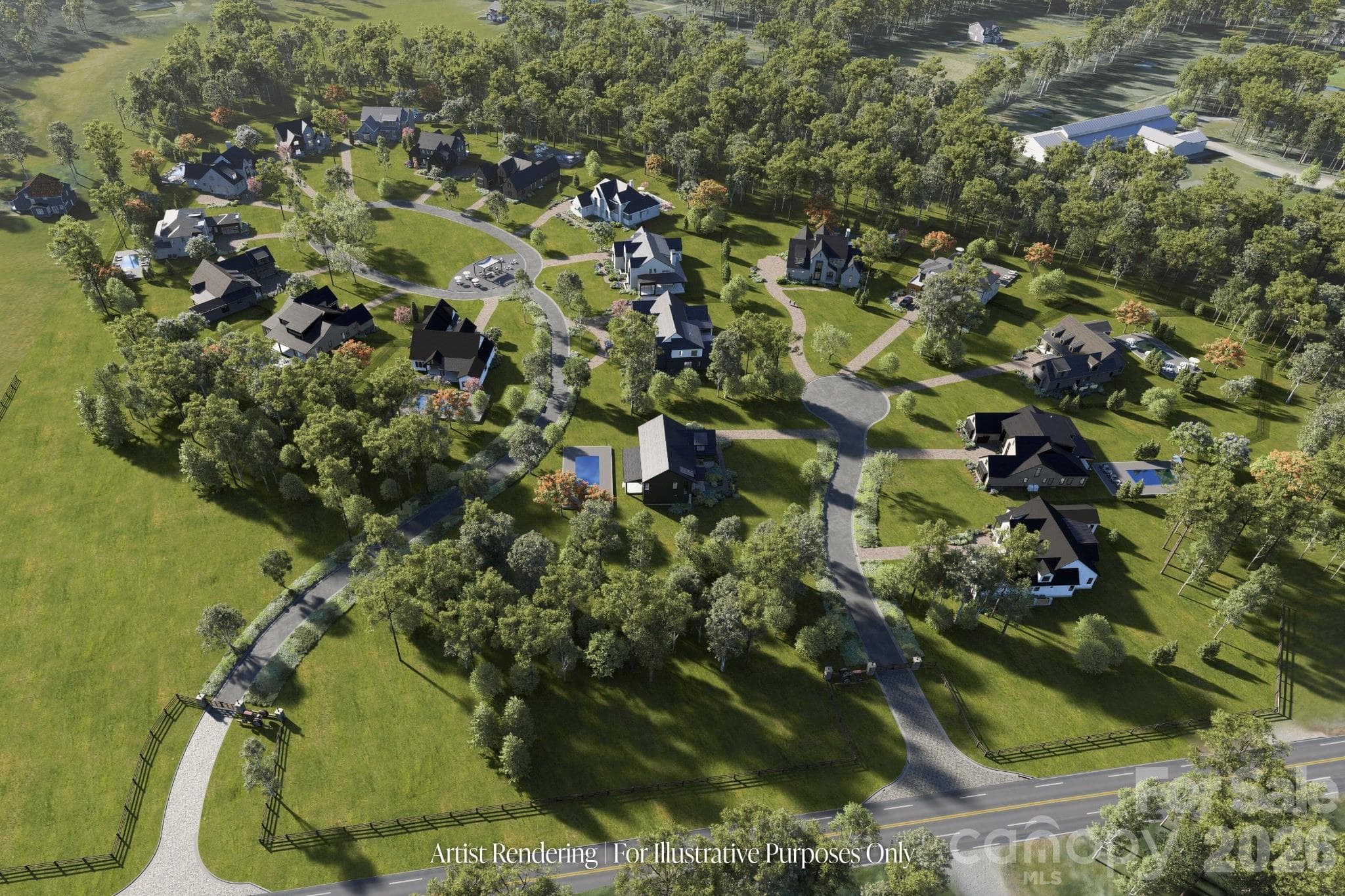 Lots are presently open; imagery represents the future vision and architectural direction of Ferguson Farm - 7836 Midnight Farm Road, Huntersville