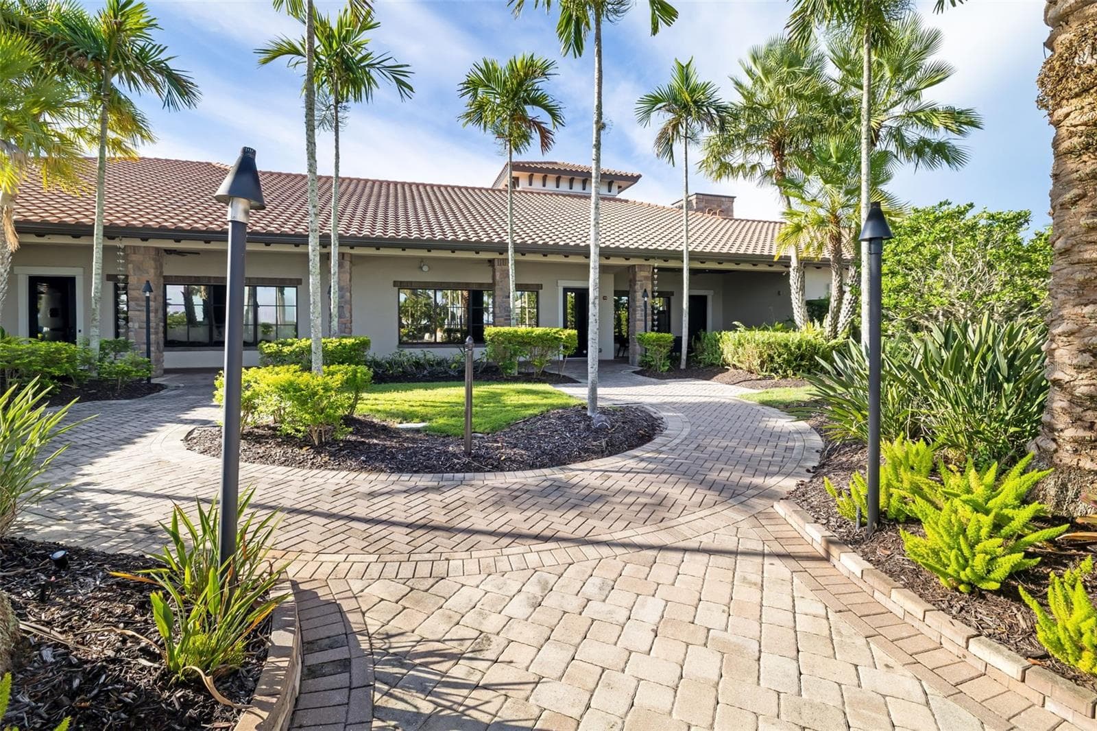 Rear view from the pool area of the Wellness Center - 12807 SORRENTO WAY, BRADENTON